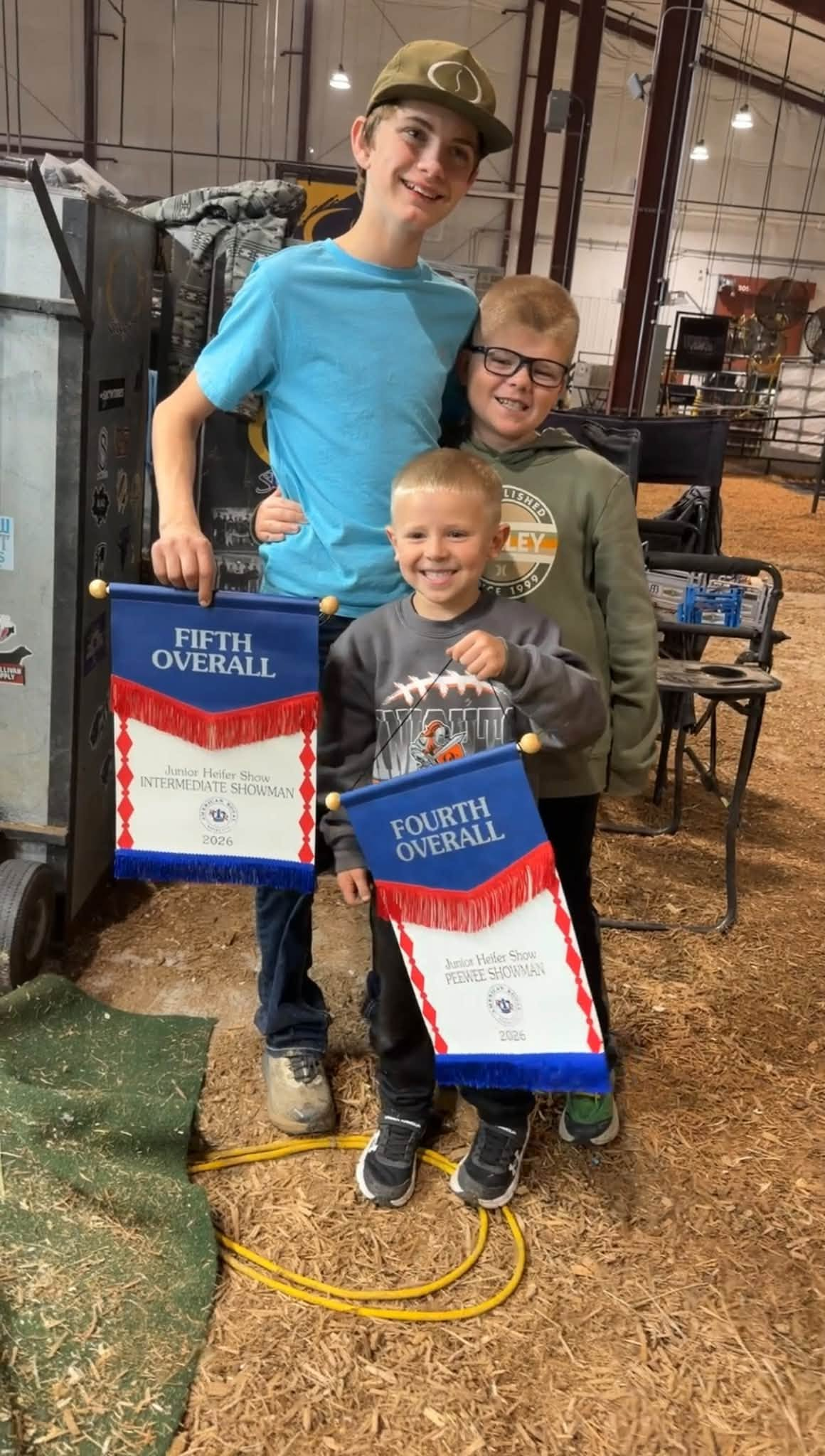 Keagan, Carter & Mason Showmanship Champions American Royal